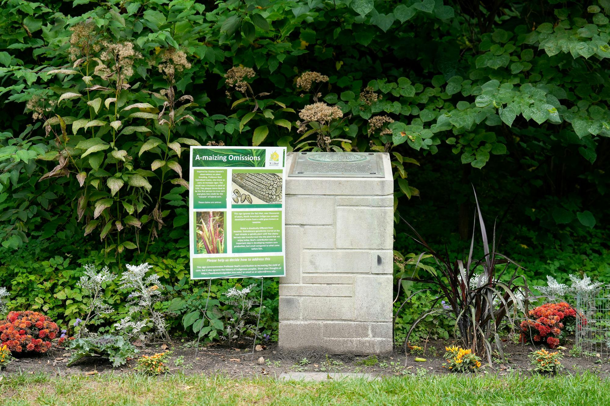 New sign in Beal garden