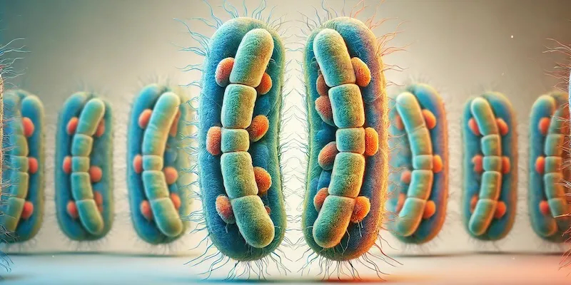 Representation of synethic bacteria that may mirror natural organisms